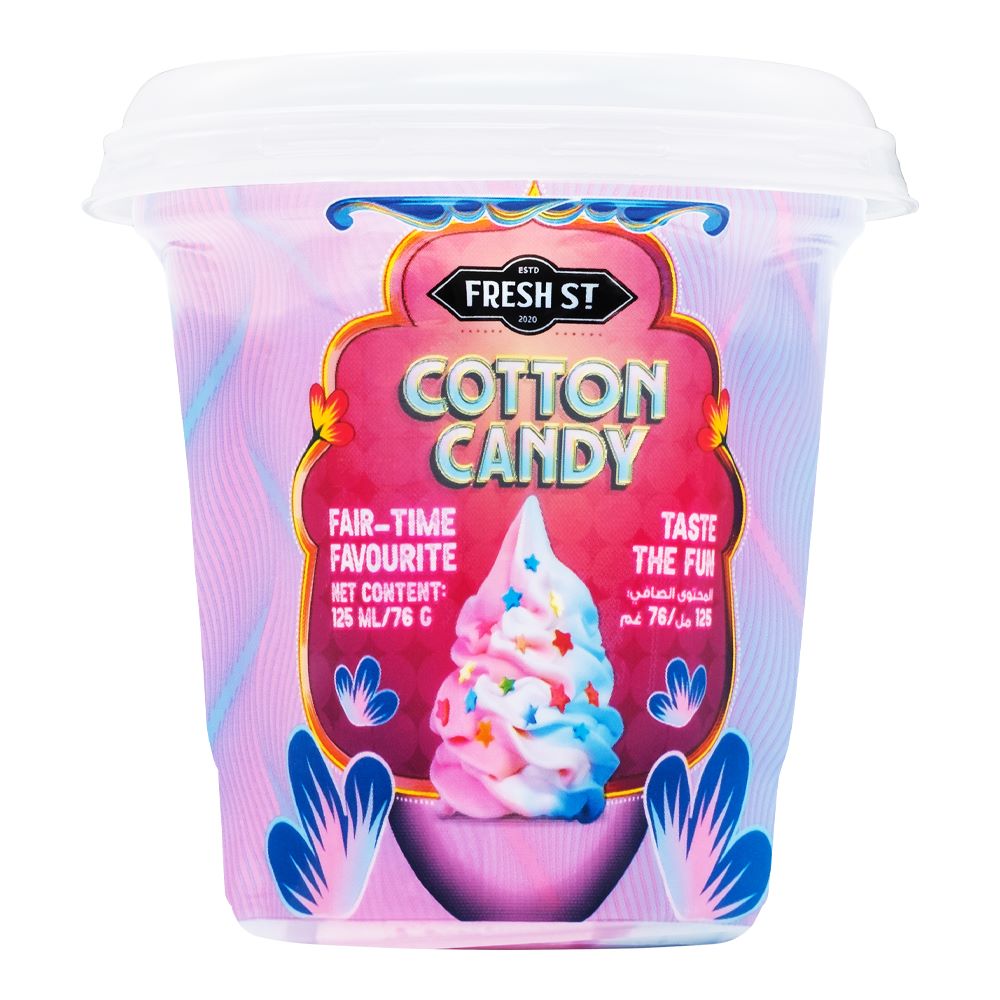Fresh Street Cotton Candy Ice Cream Cup, 125ml Samrah Enterprises